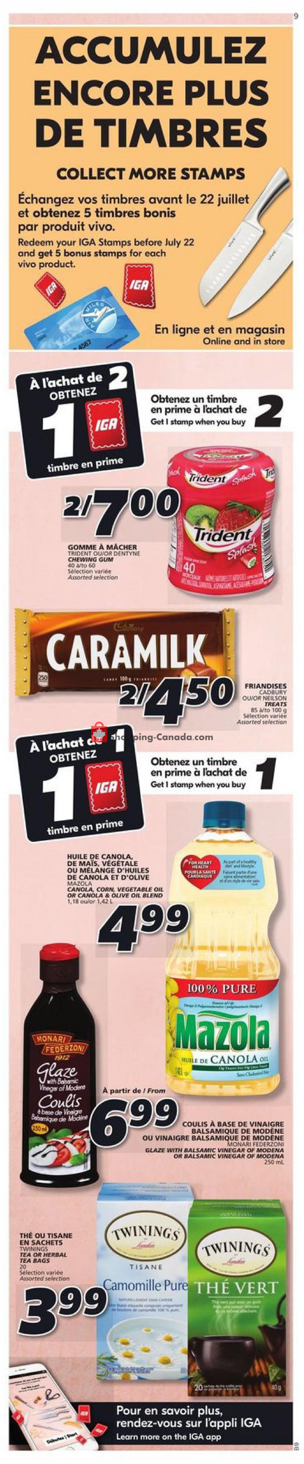 IGA Extra flyer from Thursday July 9, 2020 to Wednesday July 15, 2020 - page 9