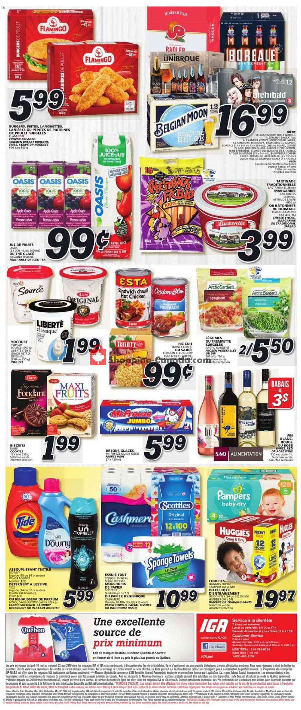 IGA Extra flyer from Thursday May 16, 2019 to Wednesday May 22, 2019 - page 14