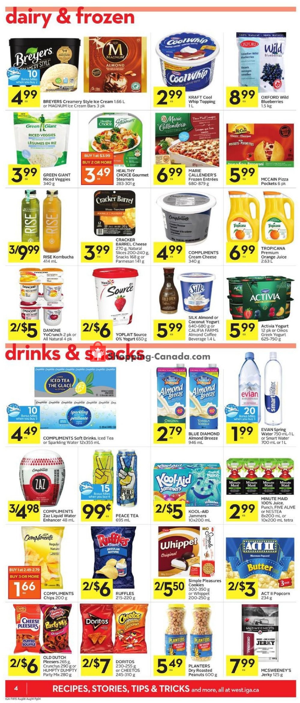 IGA Extra flyer from Thursday August 8, 2019 to Wednesday August 14, 2019 - page 4