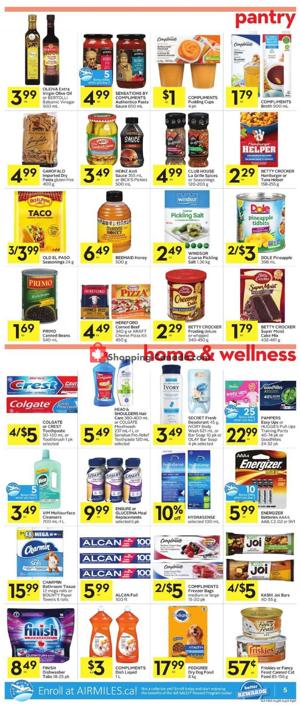 IGA Extra flyer from Thursday August 8, 2019 to Wednesday August 14, 2019 - page 5