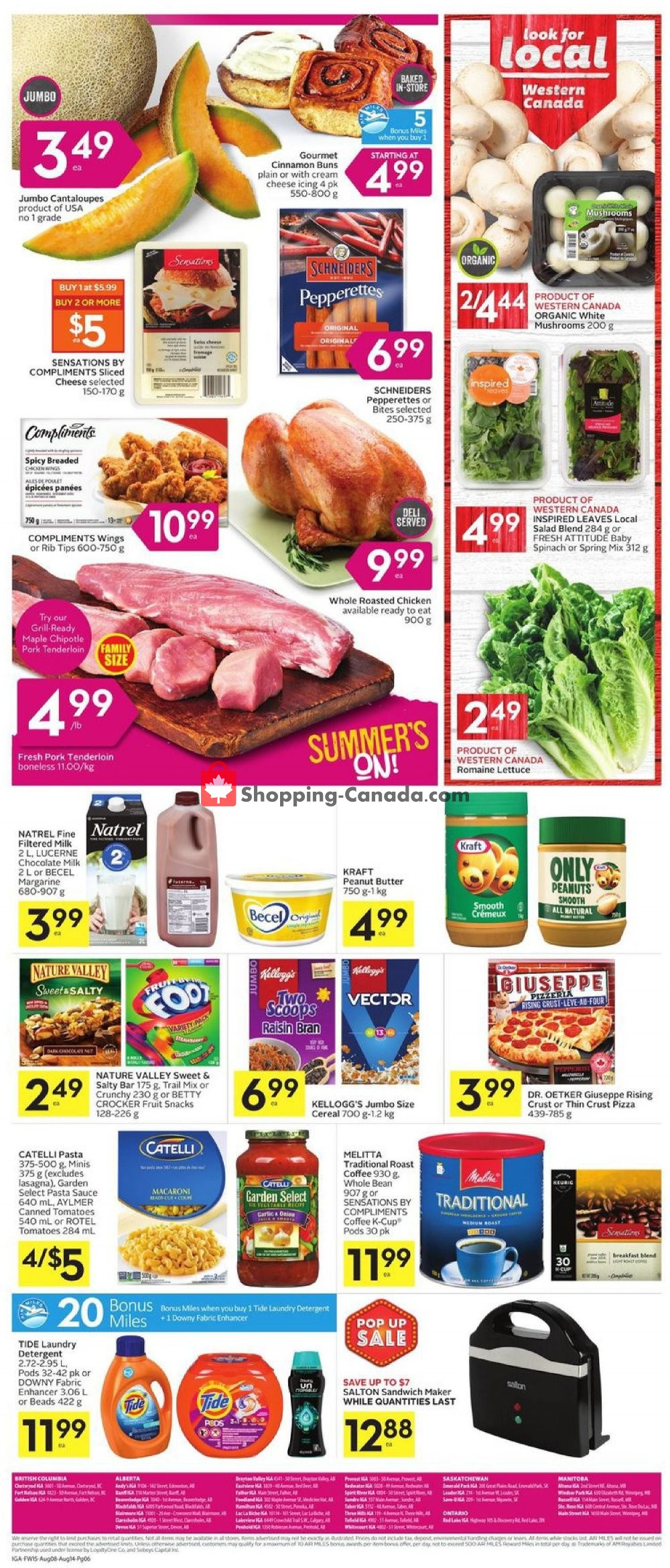 IGA Extra flyer from Thursday August 8, 2019 to Wednesday August 14, 2019 - page 6