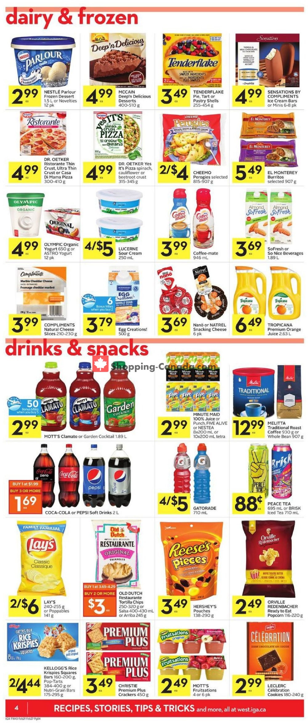 IGA Extra flyer from Thursday February 21, 2019 to Wednesday February 27, 2019 - page 4