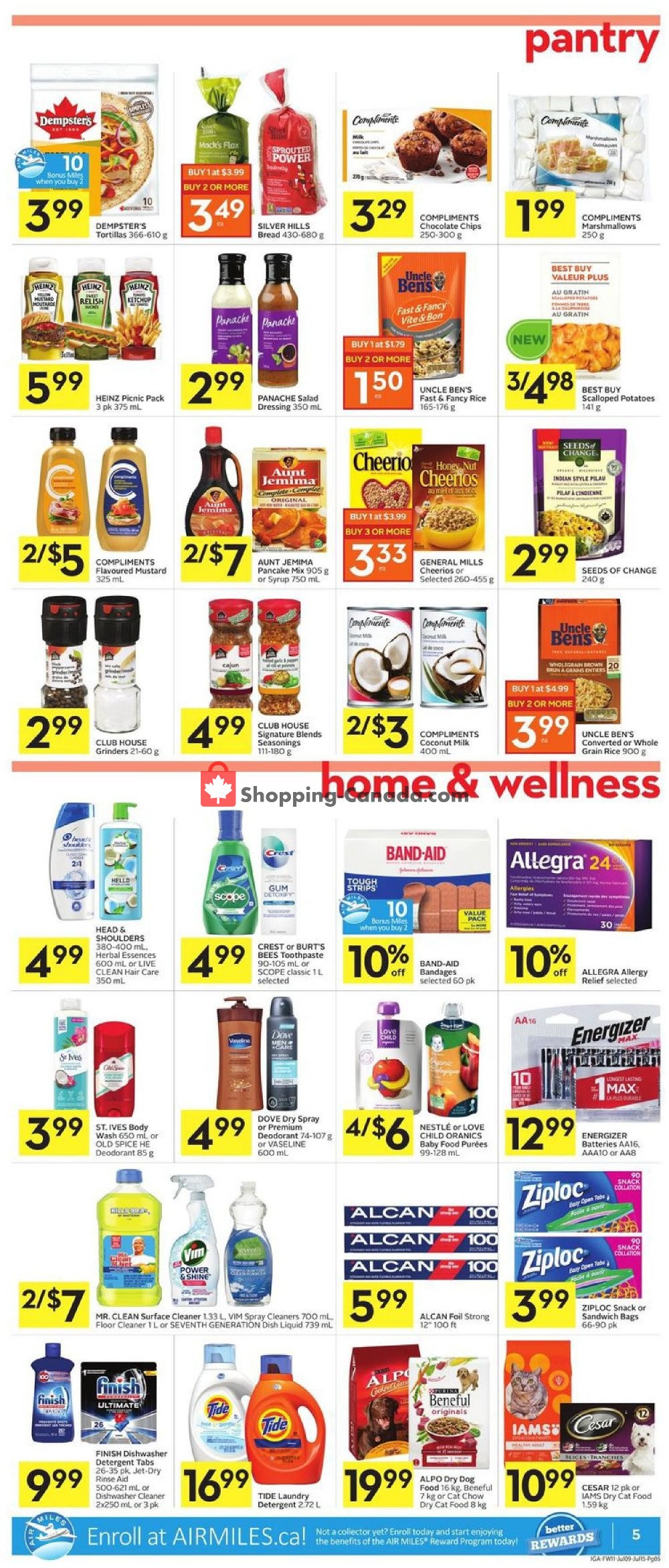 IGA Extra flyer from Thursday July 9, 2020 to Wednesday July 15, 2020 - page 7