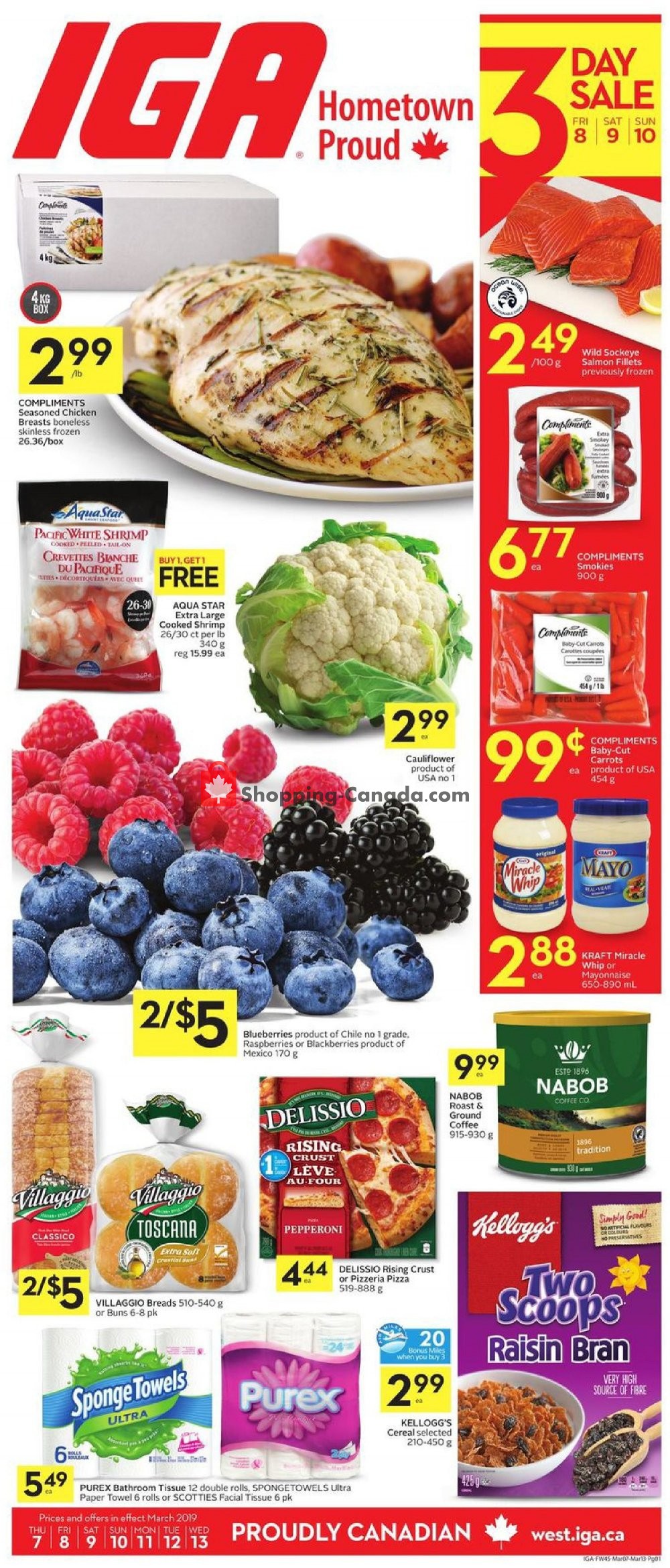 IGA Extra flyer from Thursday March 7, 2019 to Wednesday March 13, 2019 - page 1