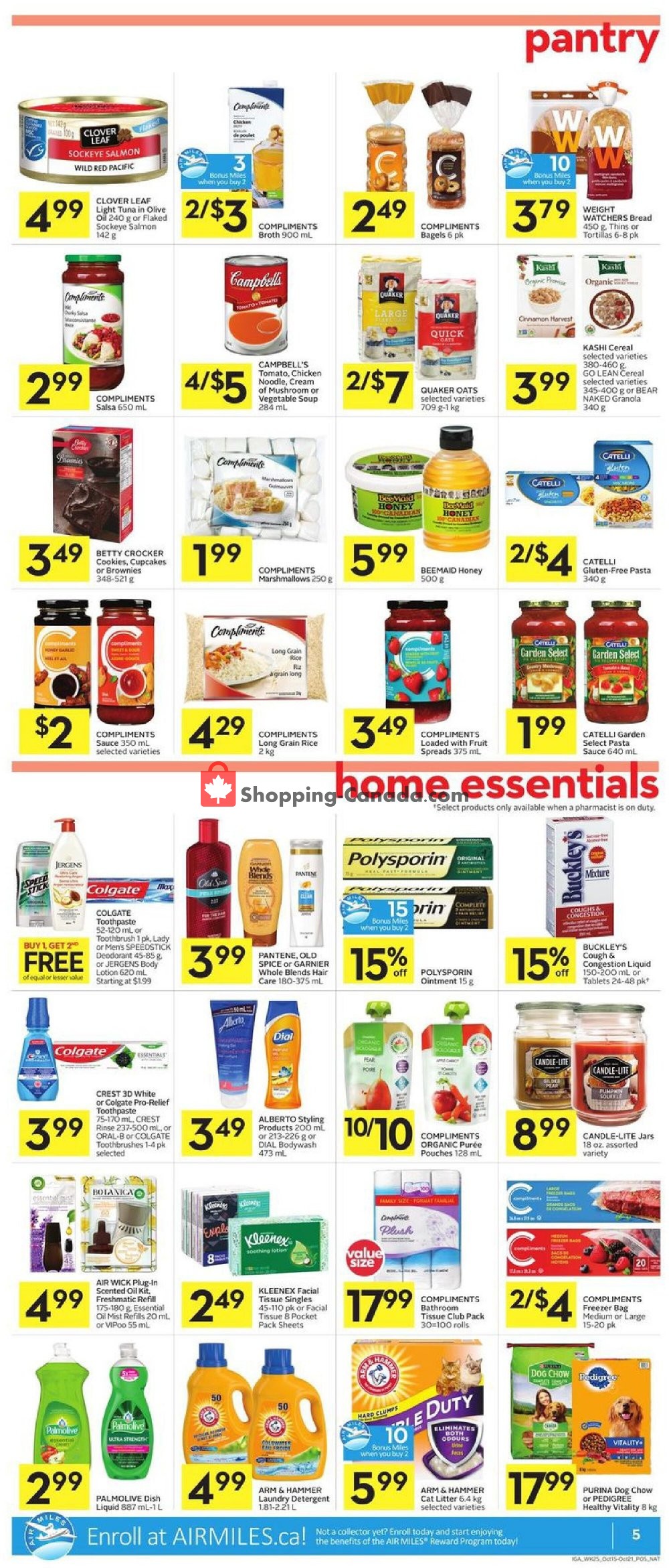 IGA Extra flyer from Thursday October 15, 2020 to Wednesday October 21, 2020 - page 5