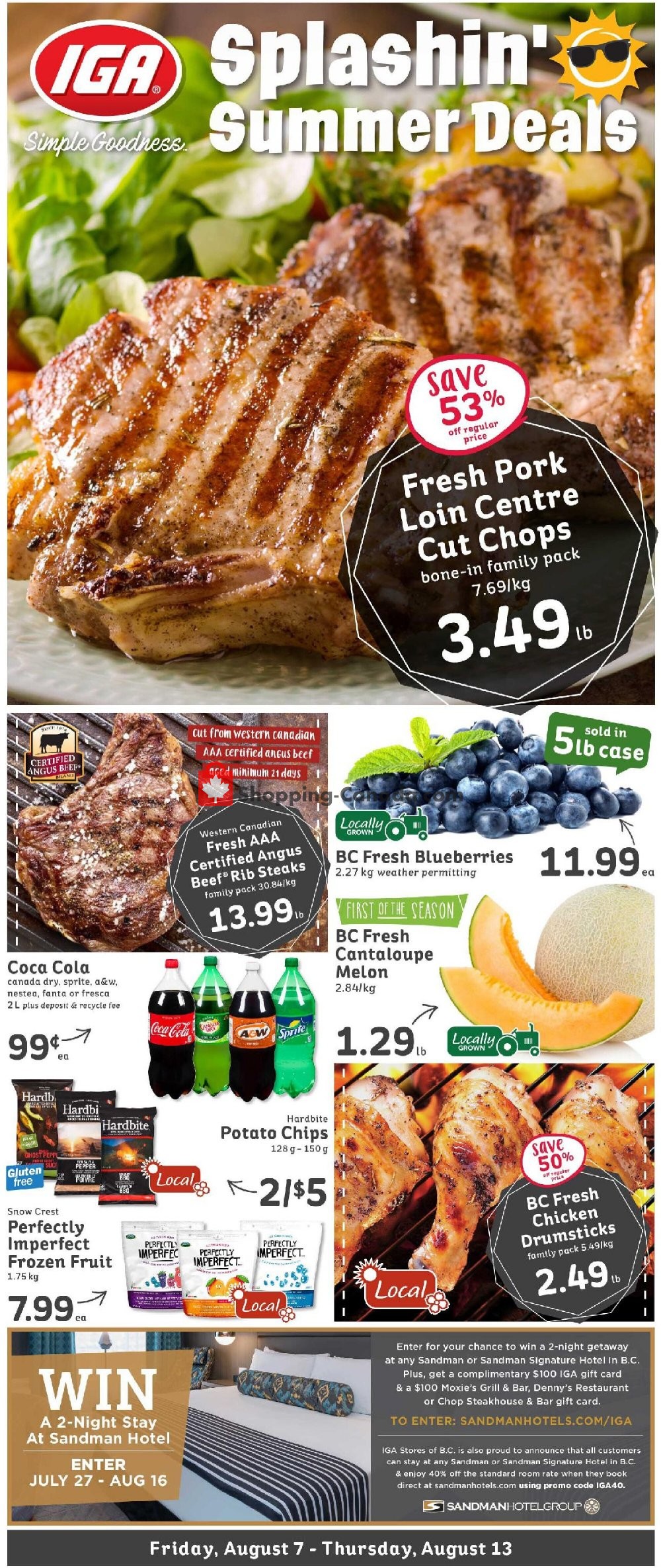 IGA Extra flyer from Friday August 7, 2020 to Thursday August 13, 2020 - page 1