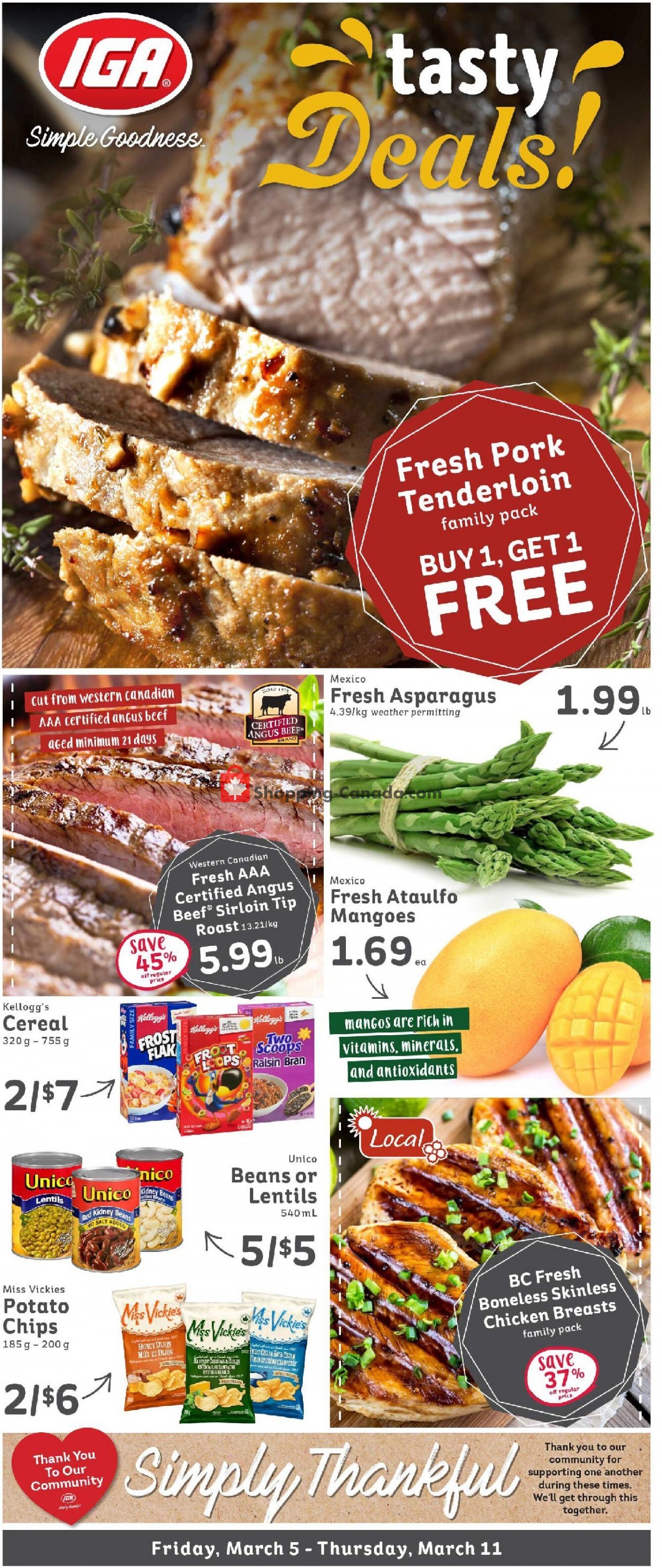 IGA Extra flyer from Friday March 5, 2021 to Thursday March 11, 2021 - page 1