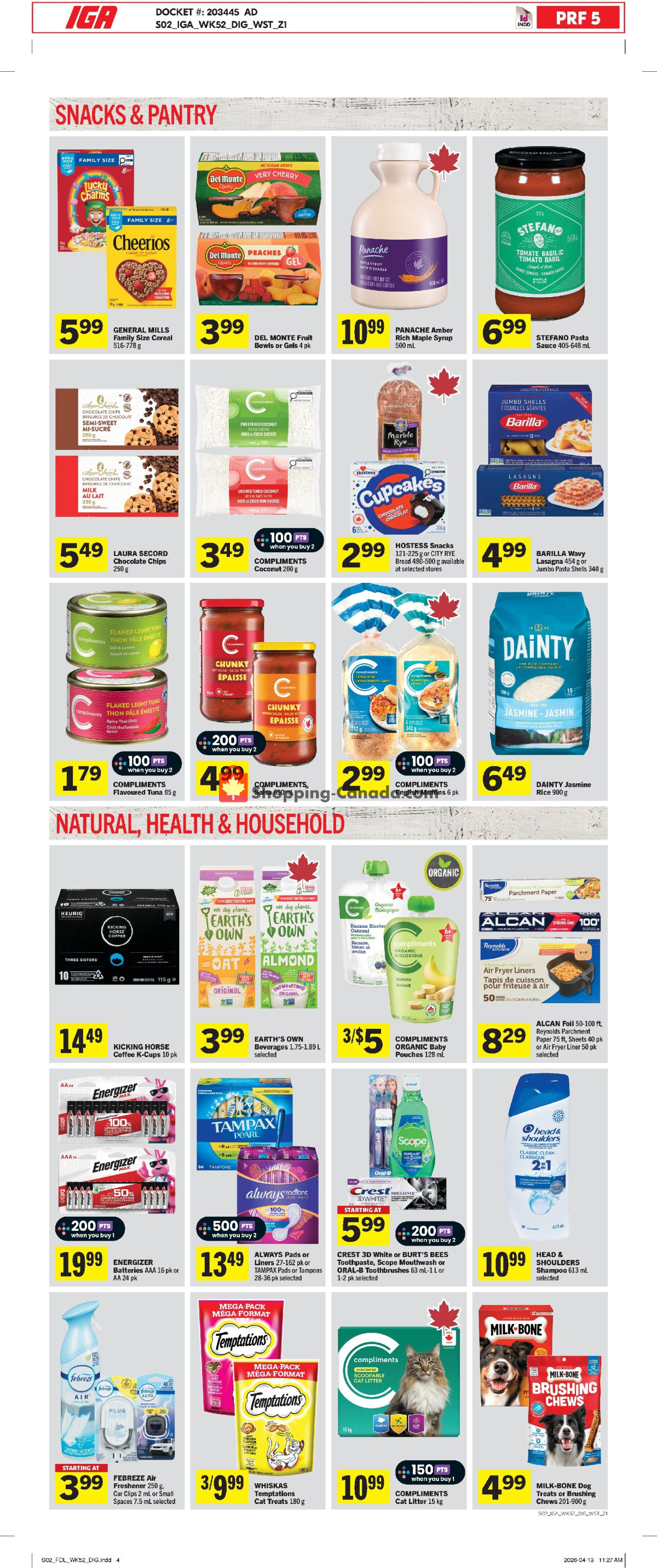 IGA Extra flyer from Thursday April 23, 2026 to Wednesday April 29, 2026 - page 6