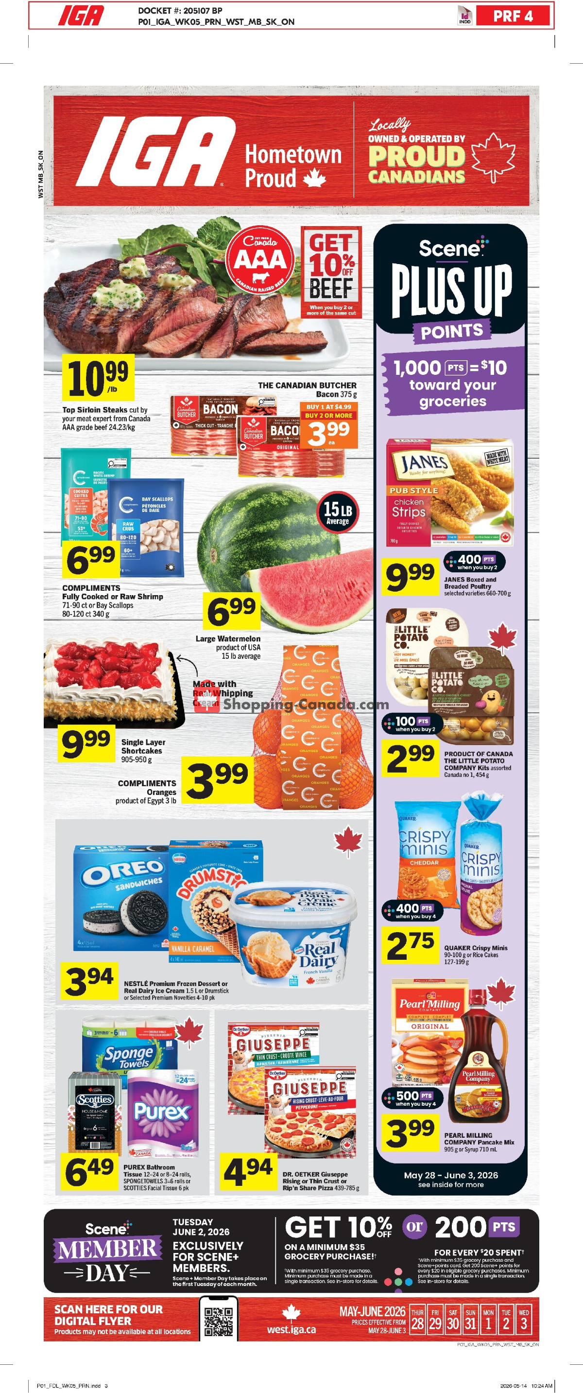 IGA Extra flyer from Thursday May 28, 2026 to Wednesday June 3, 2026 - page 1