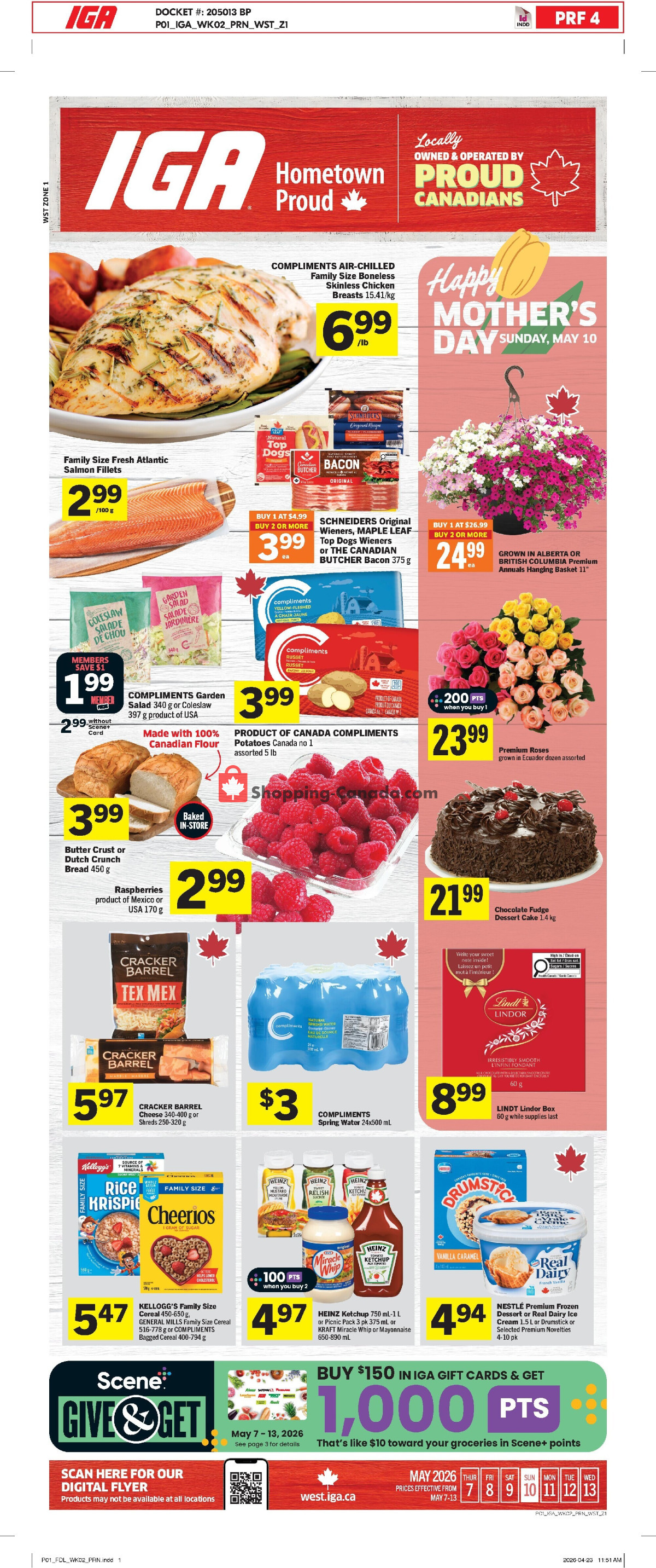 IGA Extra flyer from Thursday May 7, 2026 to Wednesday May 13, 2026 - page 1