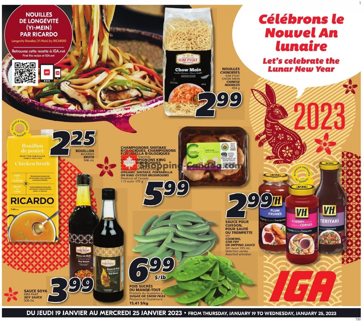IGA Extra flyer from Thursday January 19, 2023 to Wednesday January 25, 2023 - page 13