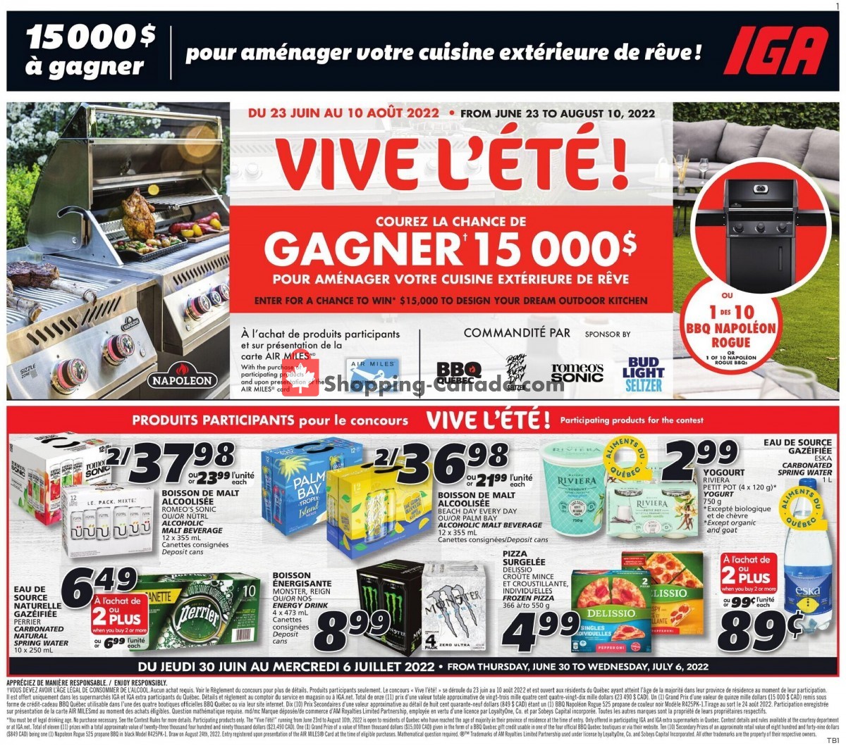 IGA Extra flyer from Thursday June 30, 2022 to Wednesday July 6, 2022 - page 19