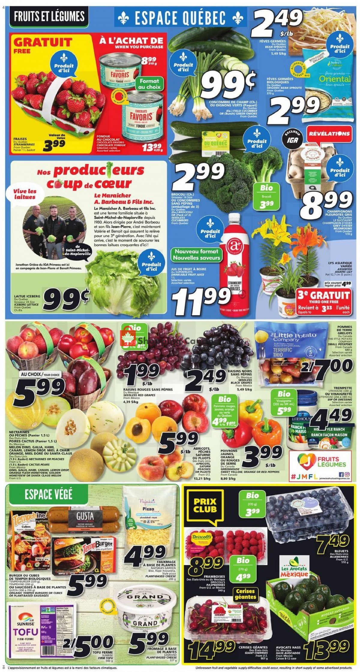 IGA Extra flyer from Thursday June 30, 2022 to Wednesday July 6, 2022 - page 7
