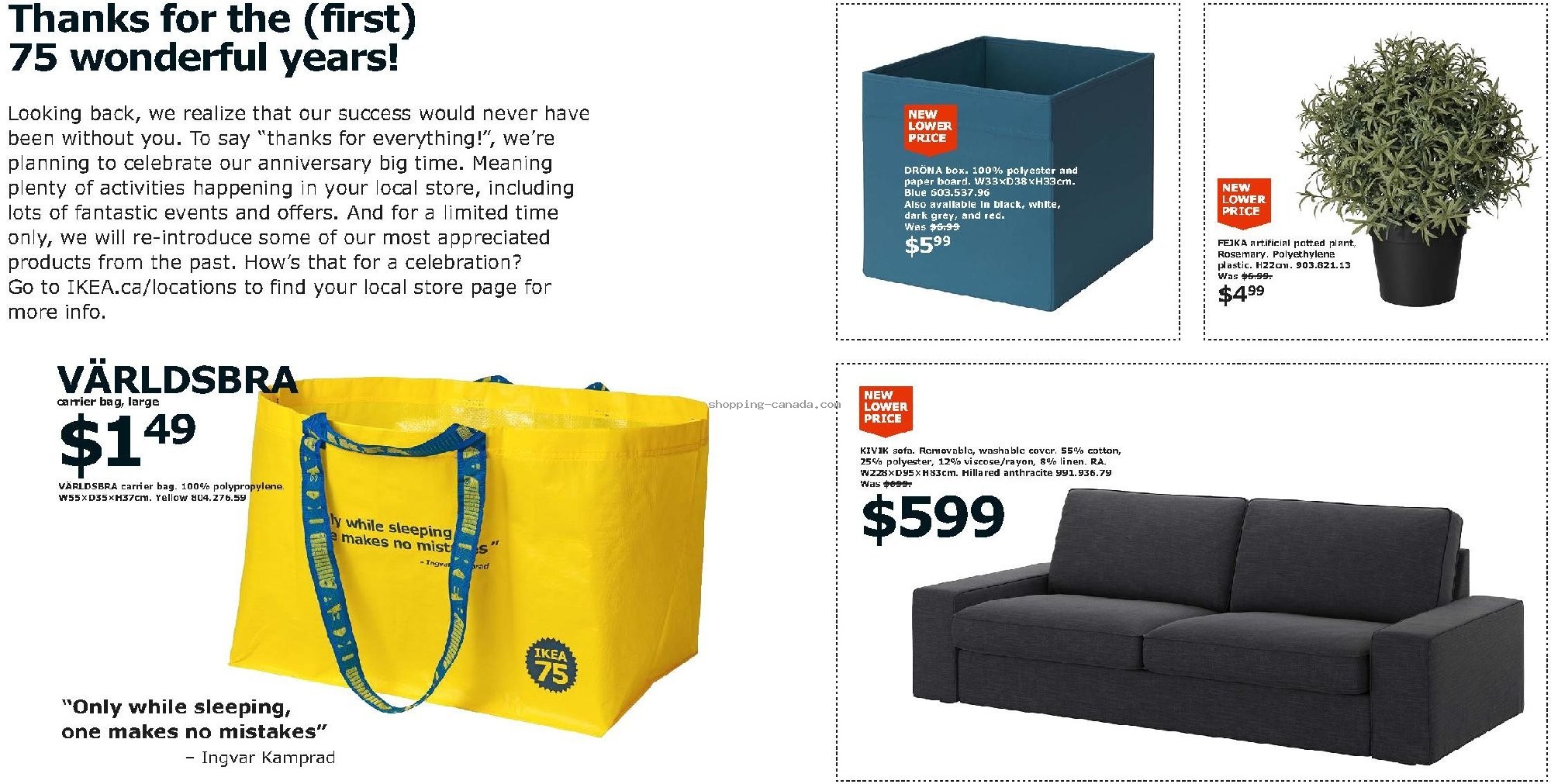 Ikea Canada, flyer Catalogue 2019 August 1 December 31, 2019