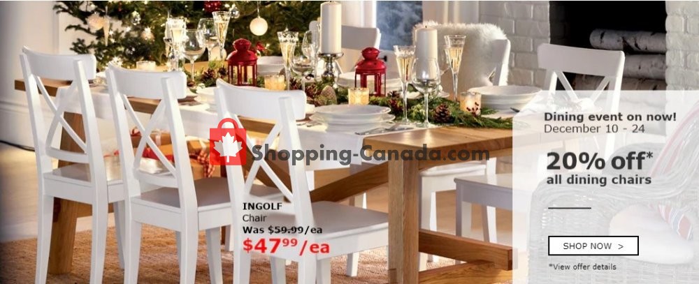 Flyer And Weekly Ads Ikea Canada Dining Event On Now From Flyer Ikea Canada From Monday December 10 2018 To 24