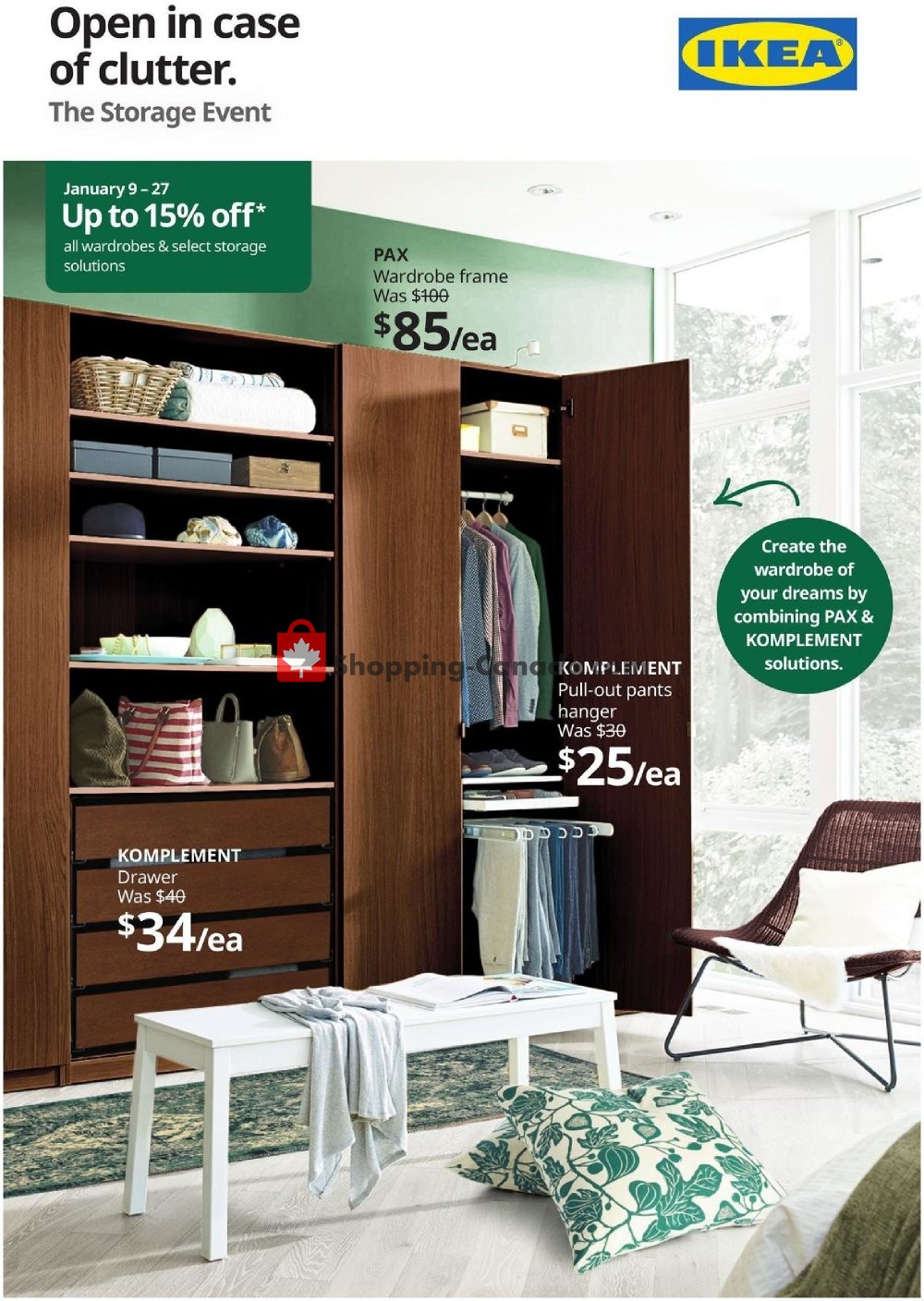 Ikea flyer from Thursday January 9, 2020 to Monday January 27, 2020 - page 1