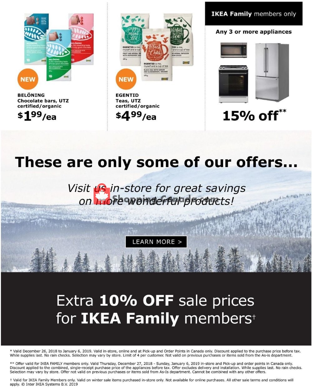 Ikea Canada, flyer (Winter Sale) December 26 January 6, 2019