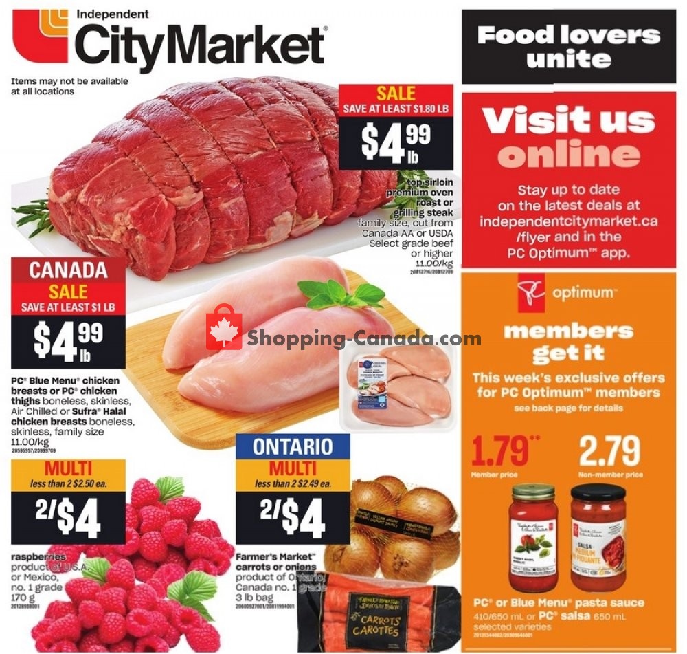 Independent City Market flyer from Thursday January 14, 2021 to Wednesday January 20, 2021 - page 1