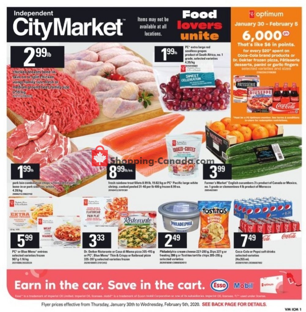 Independent City Market flyer from Thursday January 30, 2020 to Wednesday February 5, 2020 - page 1
