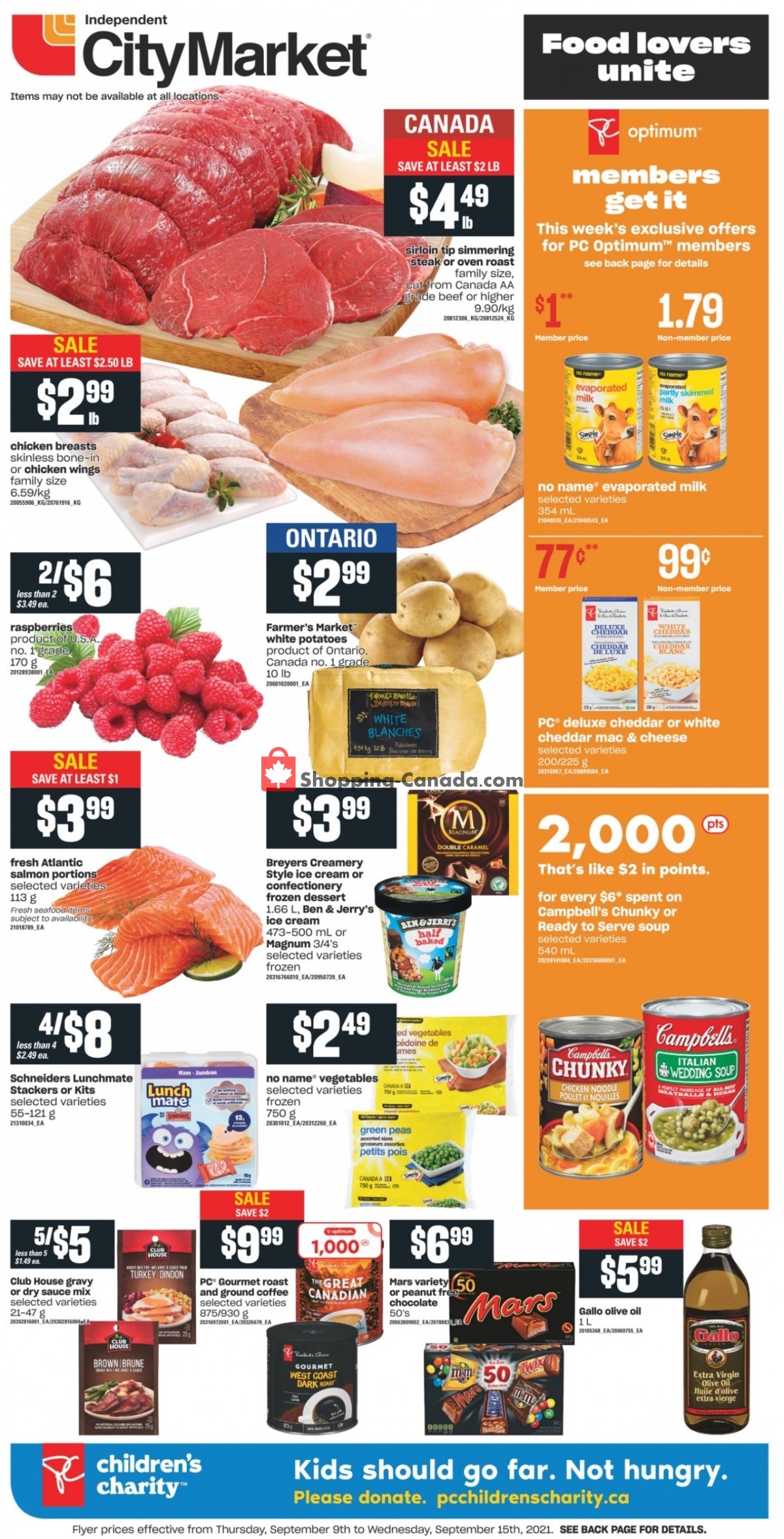Independent City Market flyer from Thursday September 9, 2021 to Wednesday September 15, 2021 - page 1