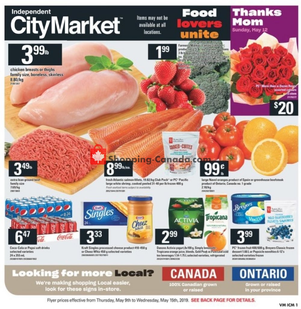 Independent City Market flyer from Thursday May 9, 2019 to Wednesday May 15, 2019 - page 1