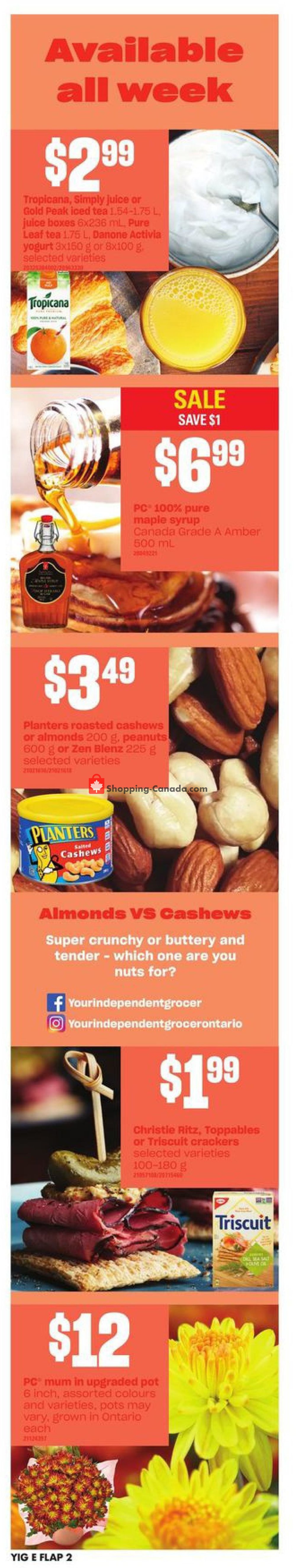 Your Independent Grocer flyer from Thursday October 10, 2019 to Wednesday October 16, 2019 - page 2