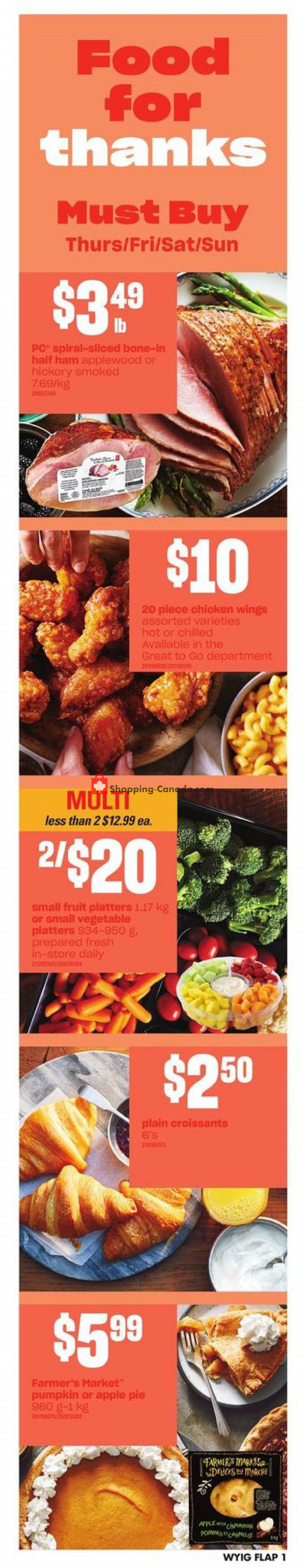 Your Independent Grocer flyer from Thursday October 10, 2019 to Wednesday October 16, 2019 - page 1