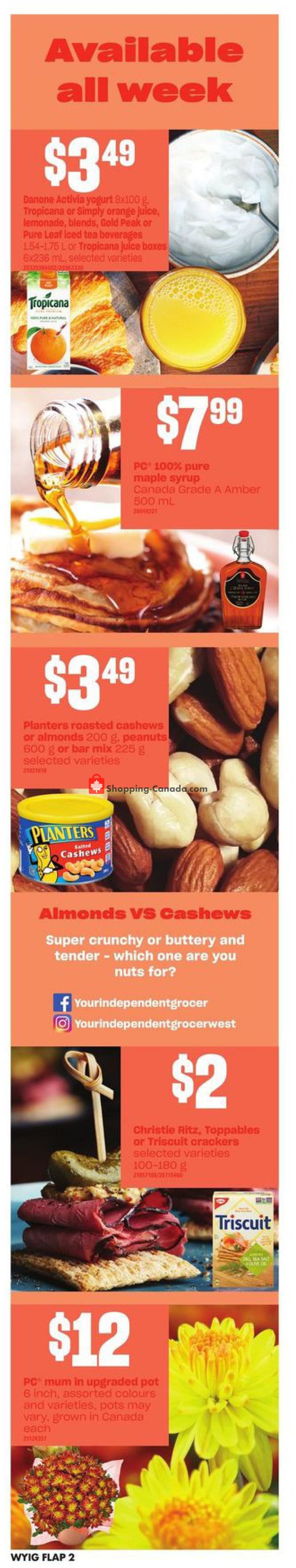 Your Independent Grocer flyer from Thursday October 10, 2019 to Wednesday October 16, 2019 - page 2