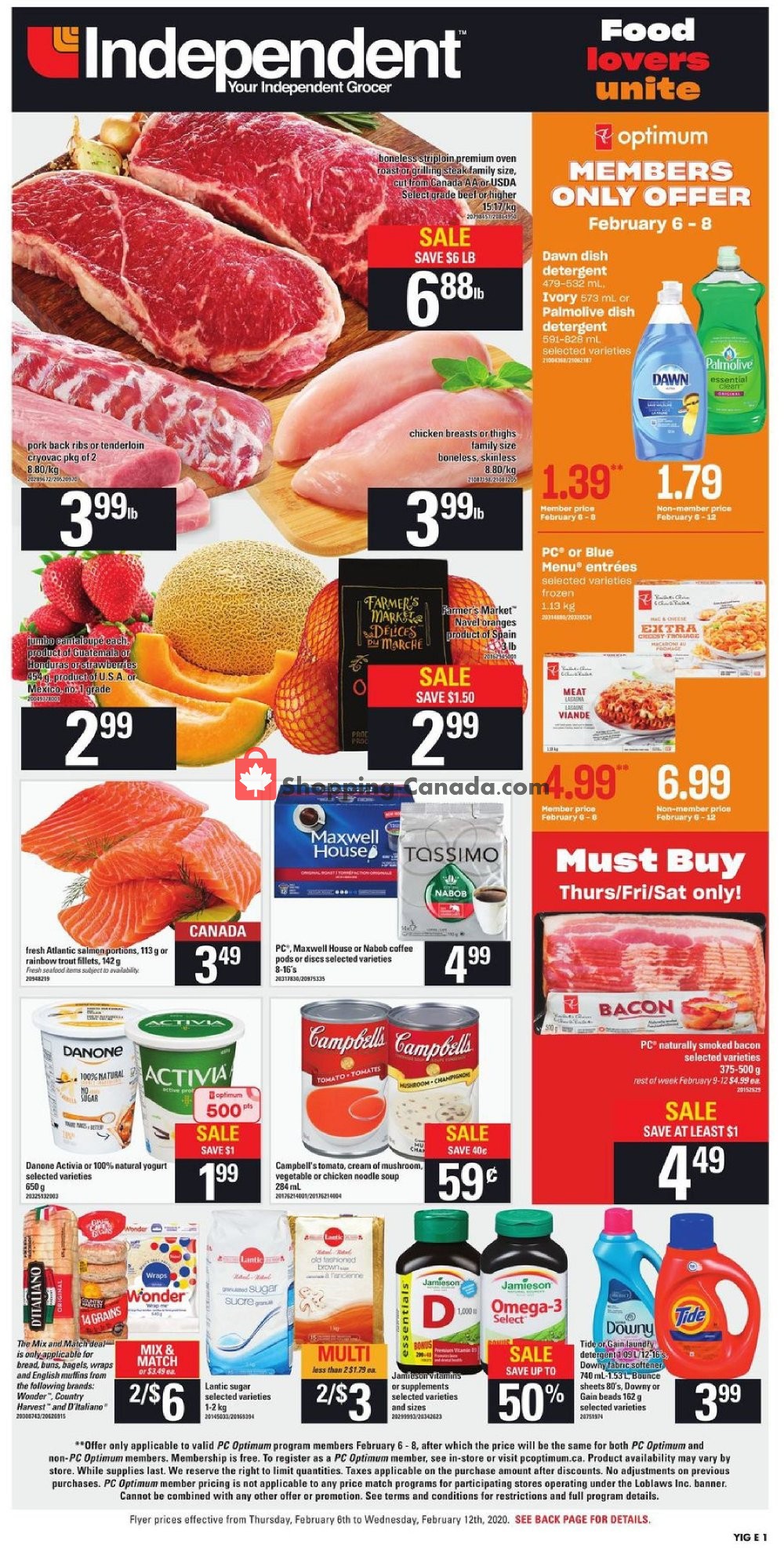 Your Independent Grocer Canada, flyer (Food Lovers Unit ON