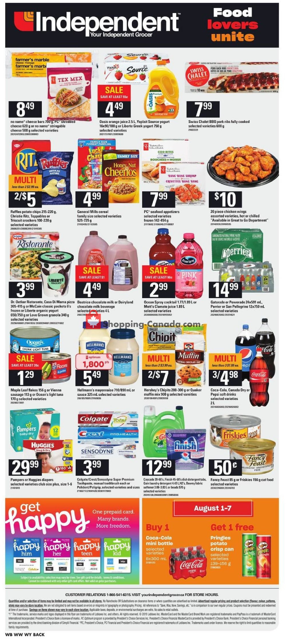 Your Independent Grocer flyer from Thursday August 1, 2019 to Wednesday August 7, 2019 - page 15