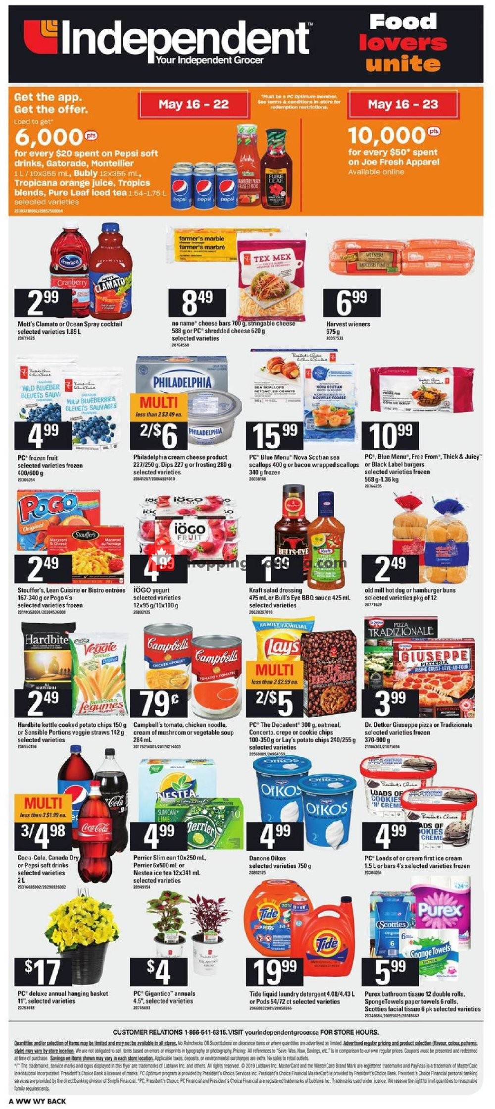 Your Independent Grocer flyer from Thursday May 16, 2019 to Wednesday May 22, 2019 - page 15