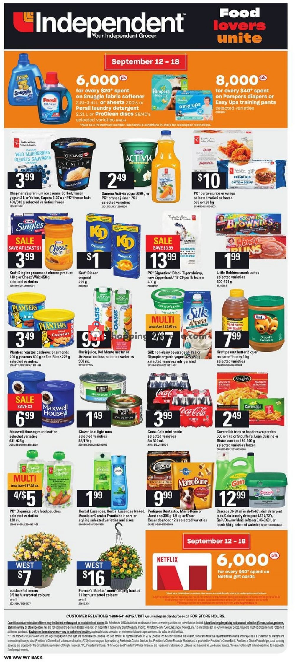 Your Independent Grocer flyer from Thursday September 12, 2019 to Wednesday September 18, 2019 - page 14