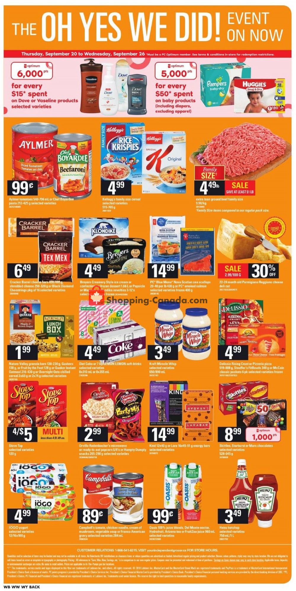 Your Independent Grocer flyer from Thursday September 20, 2018 to Wednesday September 26, 2018 - page 17