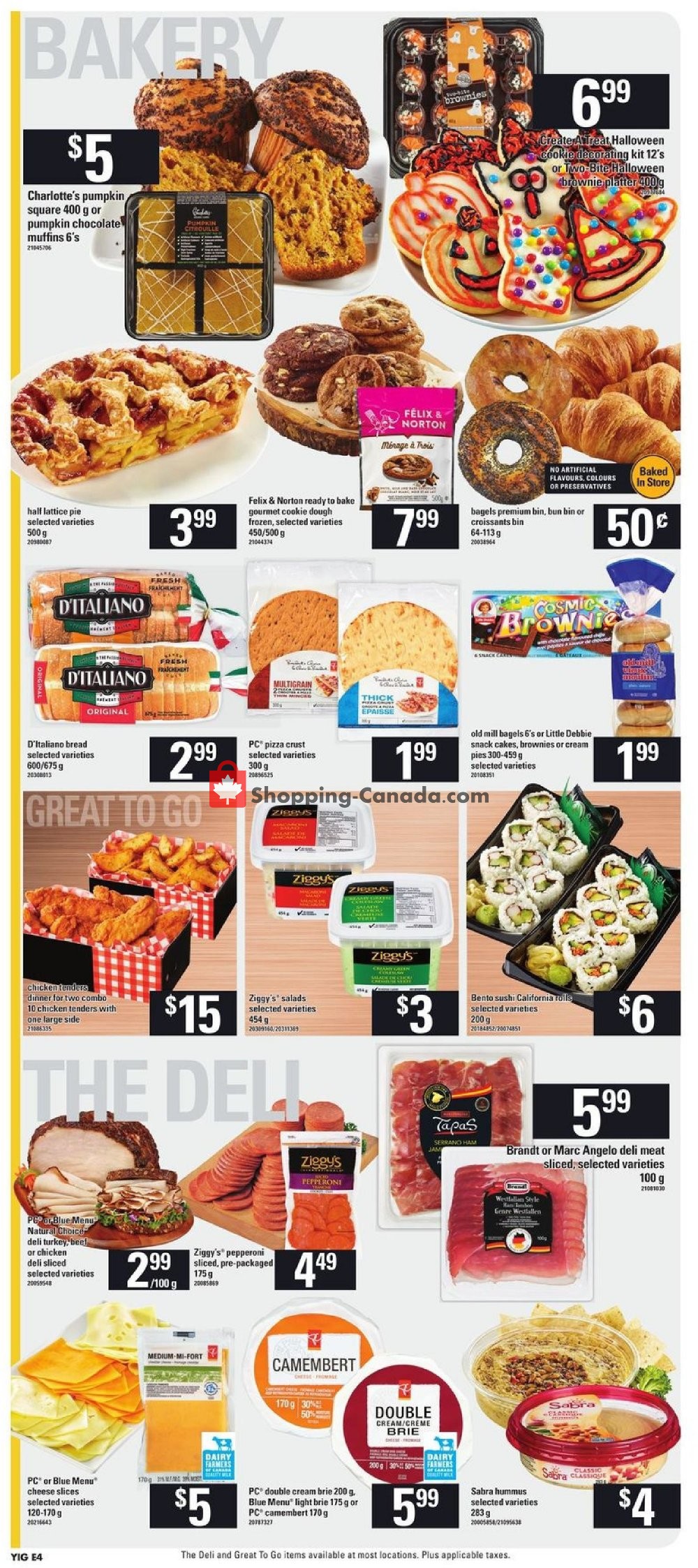 Your Independent Grocer flyer from Thursday October 18, 2018 to Wednesday October 24, 2018 - page 4