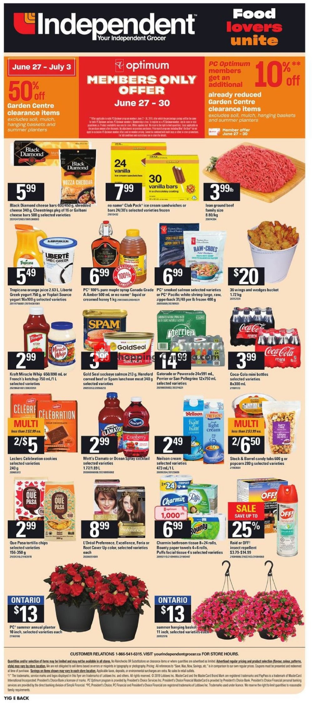 Your Independent Grocer flyer from Thursday June 27, 2019 to Wednesday July 3, 2019 - page 18