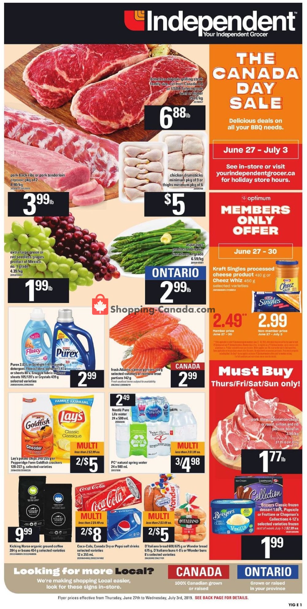 Your Independent Grocer flyer from Thursday June 27, 2019 to Wednesday July 3, 2019 - page 3