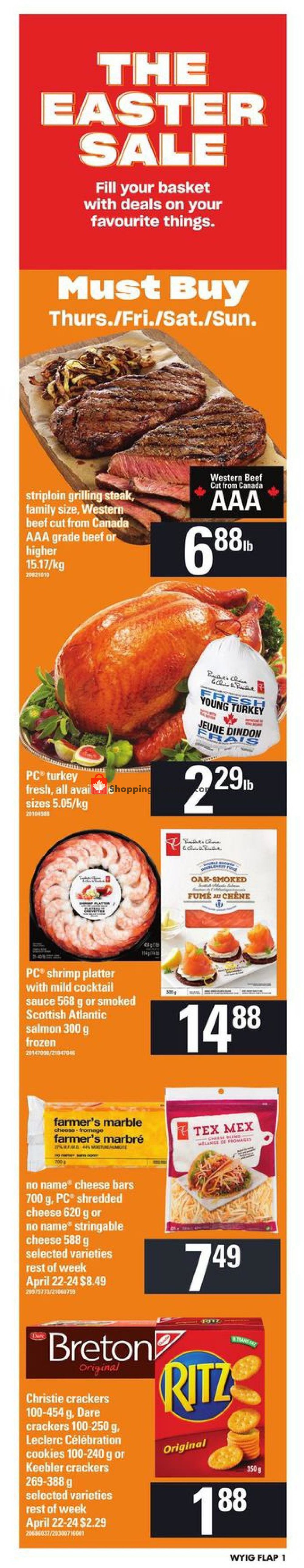 Your Independent Grocer flyer from Thursday April 18, 2019 to Wednesday April 24, 2019 - page 1