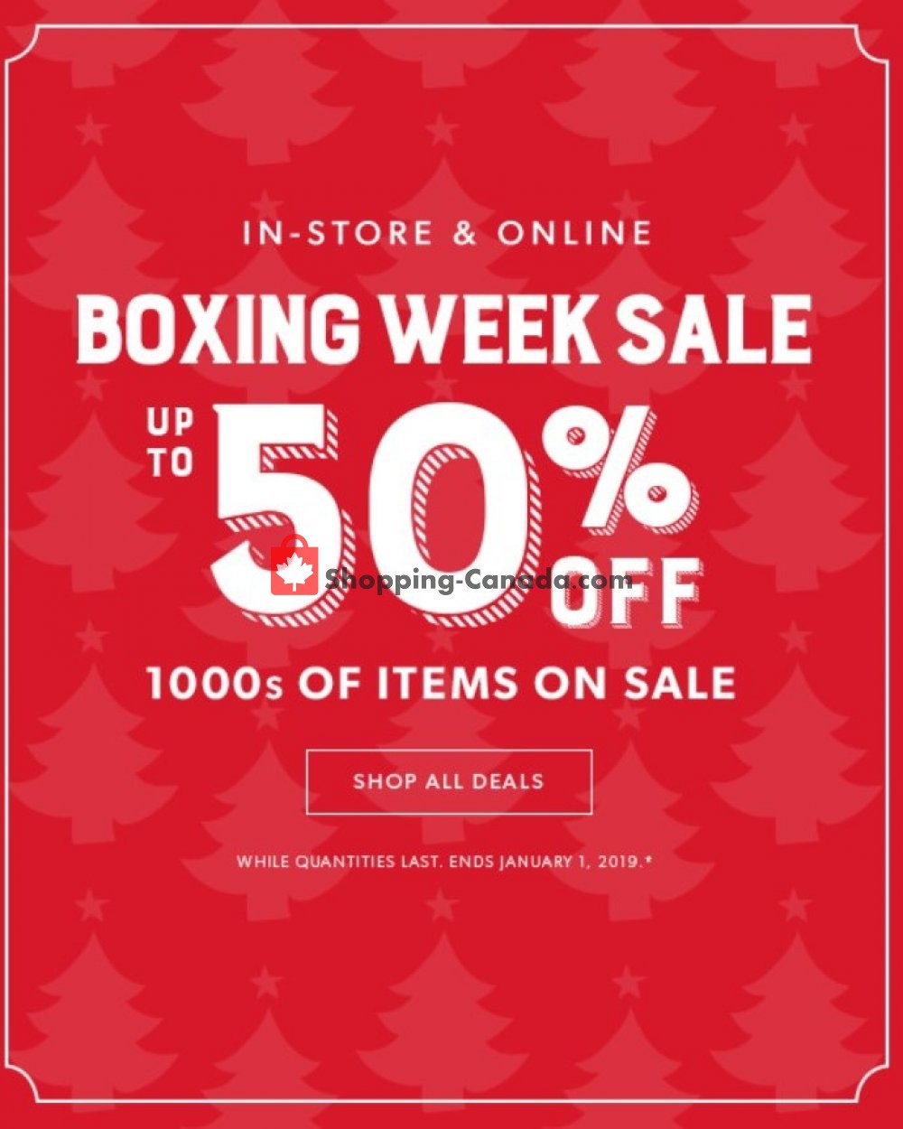 Indigo - Chapters flyer from Tuesday December 25, 2018 to Monday December 31, 2018 - page 1