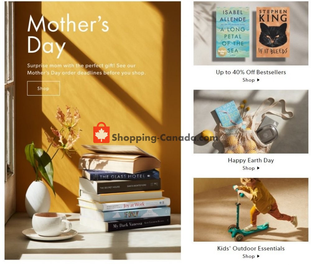 Indigo - Chapters flyer from Wednesday April 22, 2020 to Tuesday April 28, 2020 - page 1
