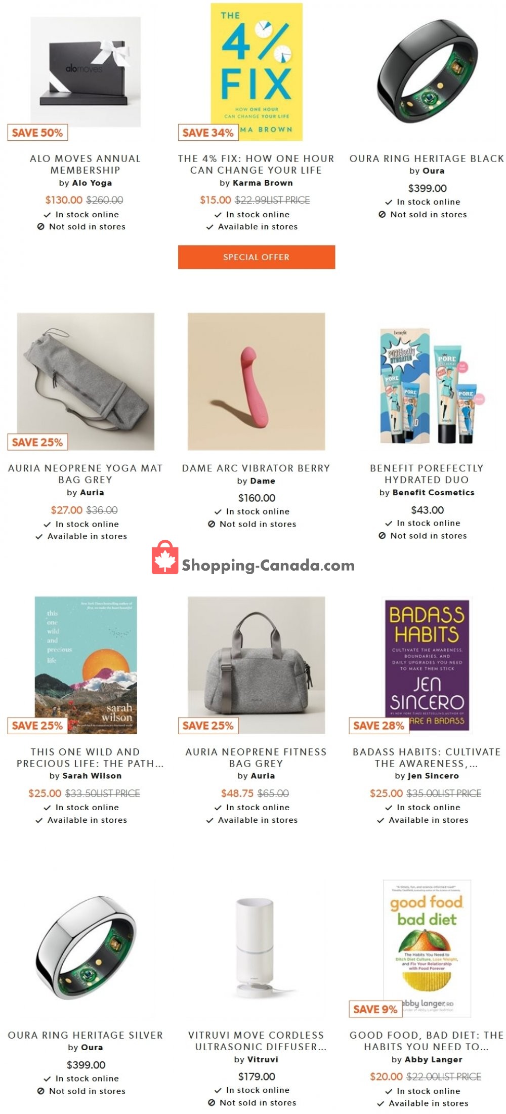 Indigo Chapters Canada, flyer (Special Offer) January 11 January