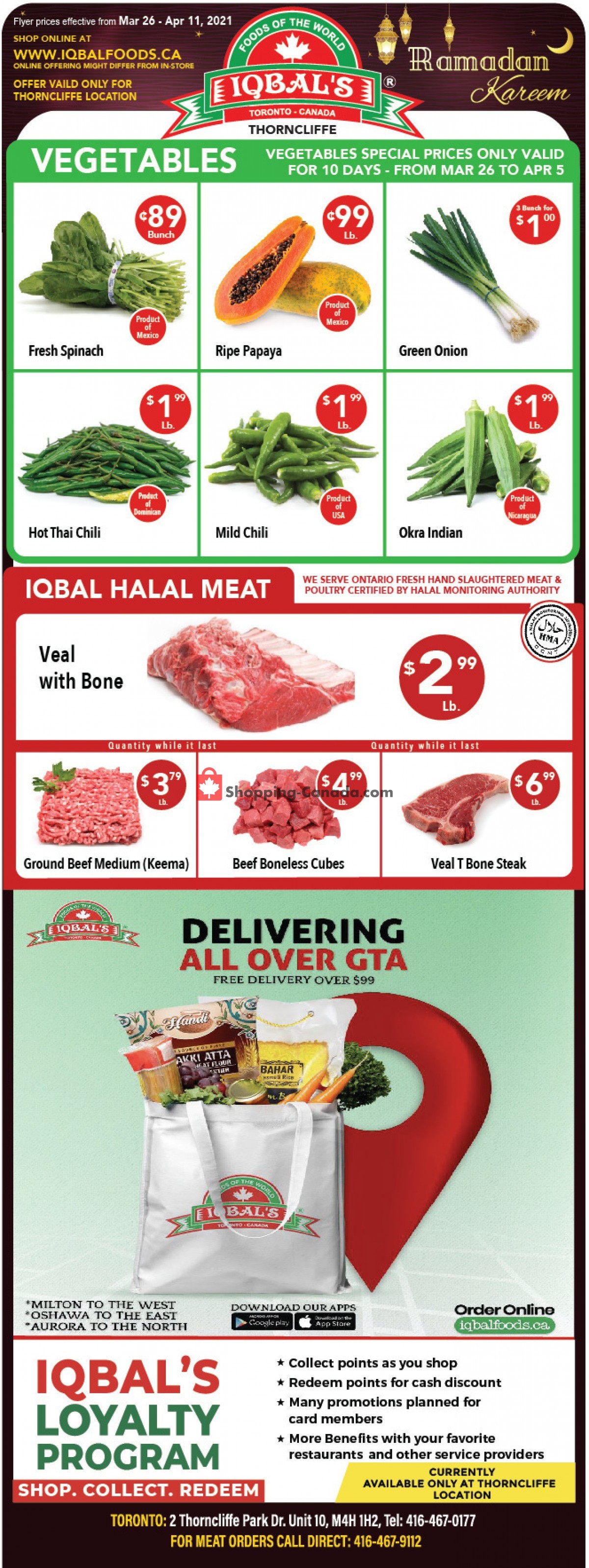 Iqbal Foods flyer from Friday March 26, 2021 to Sunday April 11, 2021 - page 2