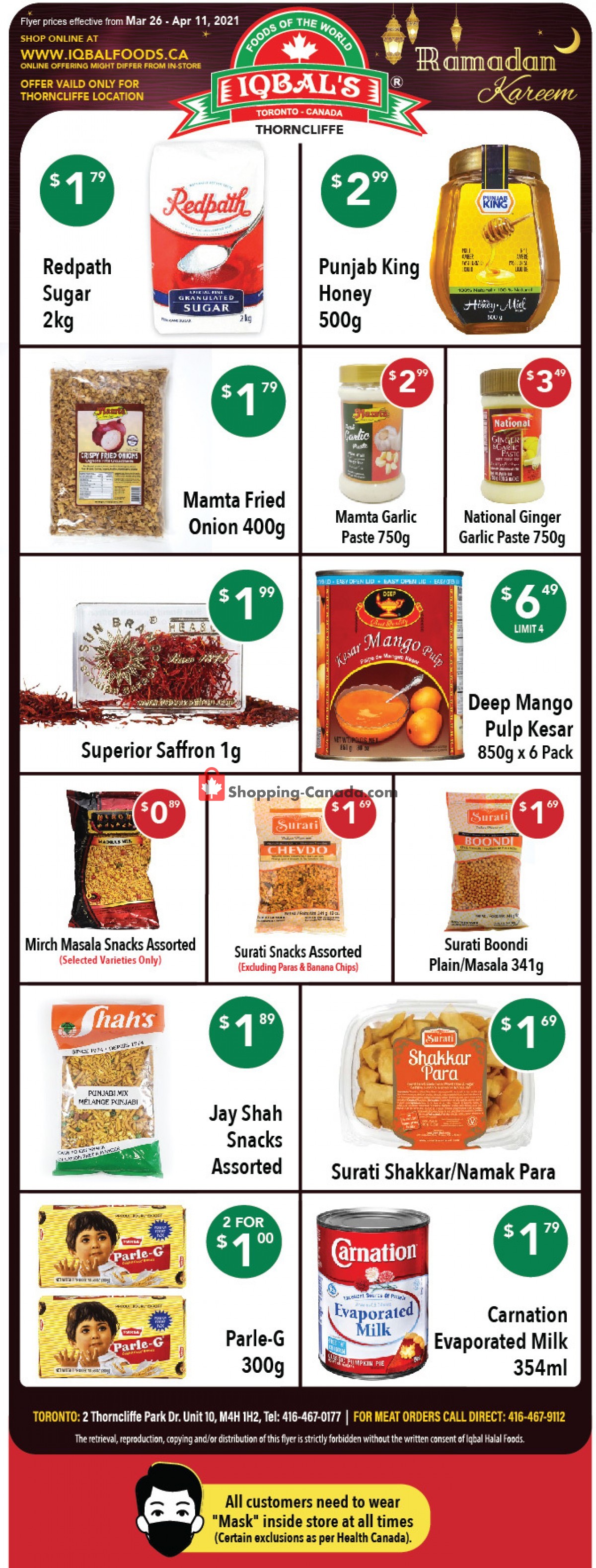 Iqbal Foods flyer from Friday March 26, 2021 to Sunday April 11, 2021 - page 3