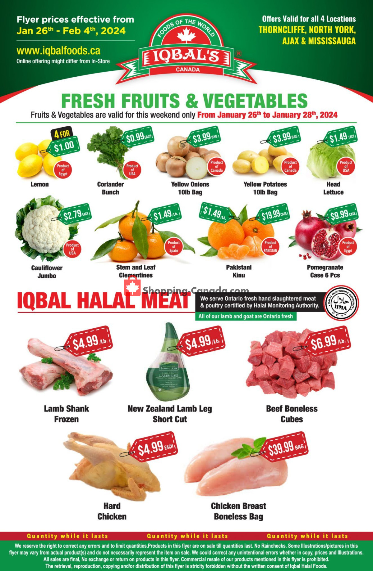 Iqbal Foods flyer from Friday January 26, 2024 to Sunday February 4, 2024 - page 3