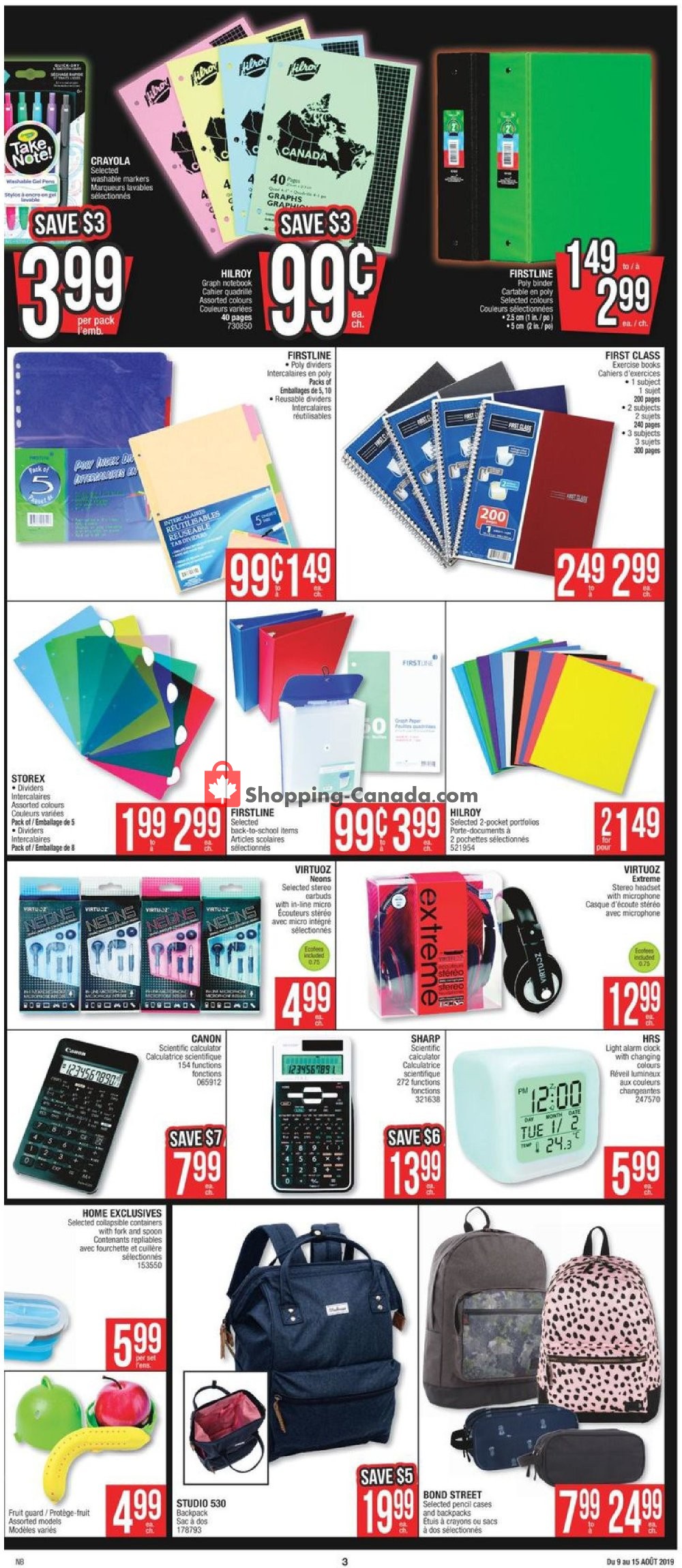 Jean Coutu Pharmacy flyer from Friday August 9, 2019 to Thursday August 15, 2019 - page 3