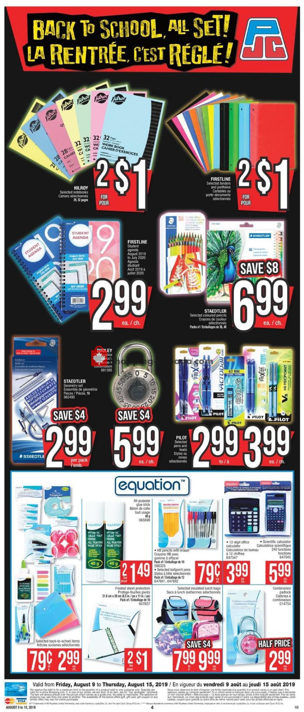 Jean Coutu Pharmacy flyer from Friday August 9, 2019 to Thursday August 15, 2019 - page 4