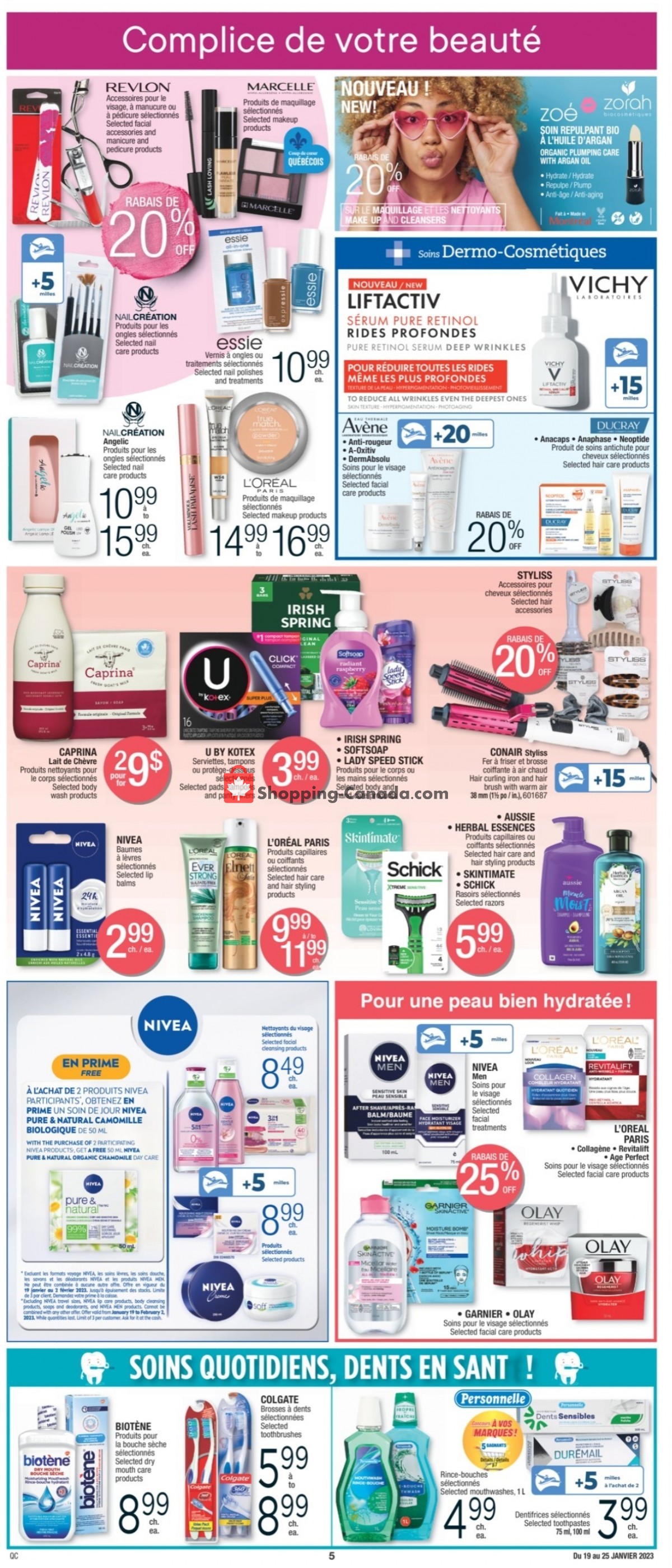 Jean Coutu Pharmacy flyer from Thursday January 19, 2023 to Wednesday January 25, 2023 - page 5