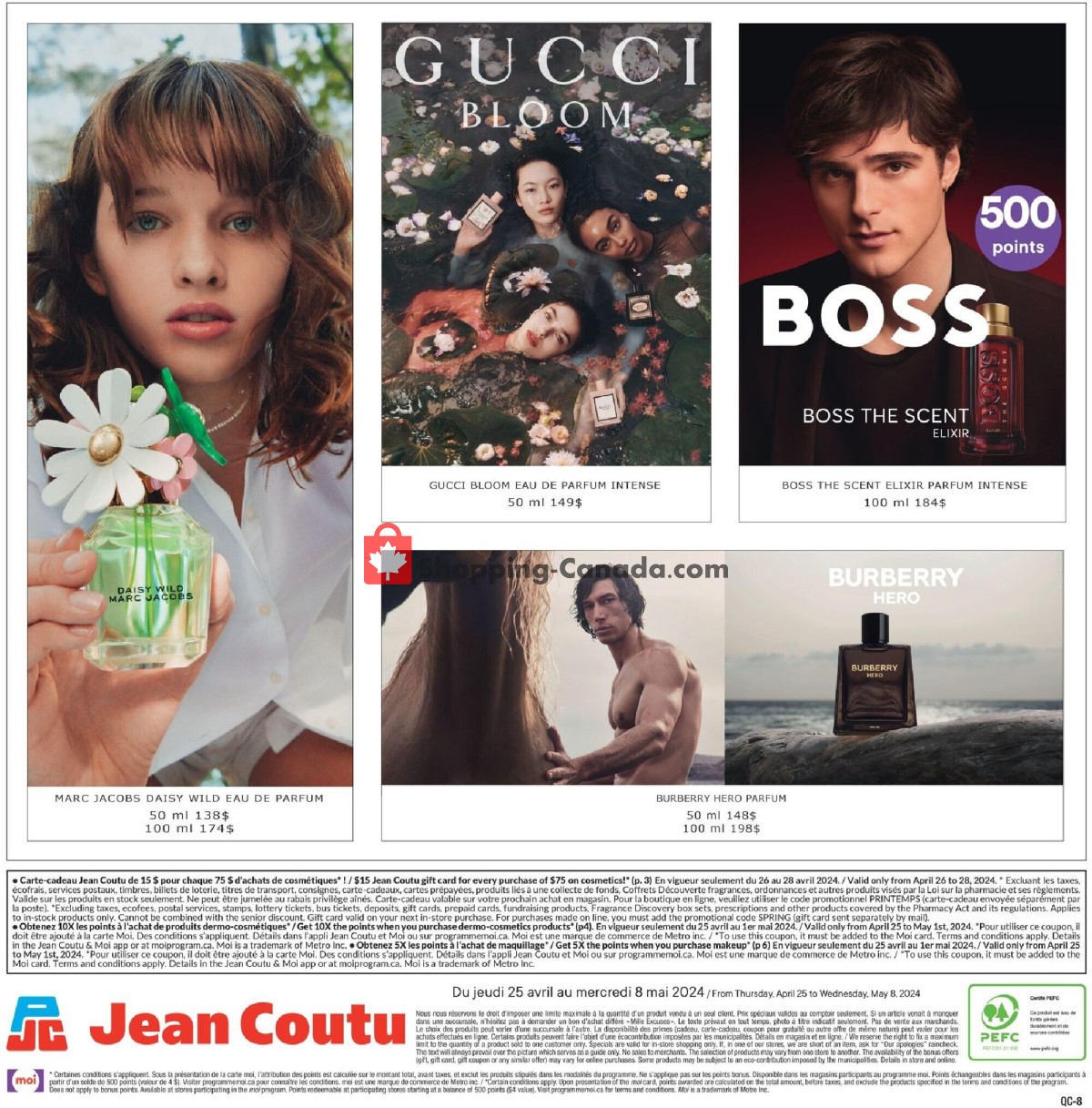 Jean Coutu Pharmacy flyer from Thursday April 25, 2024 to Wednesday May 8, 2024 - page 8
