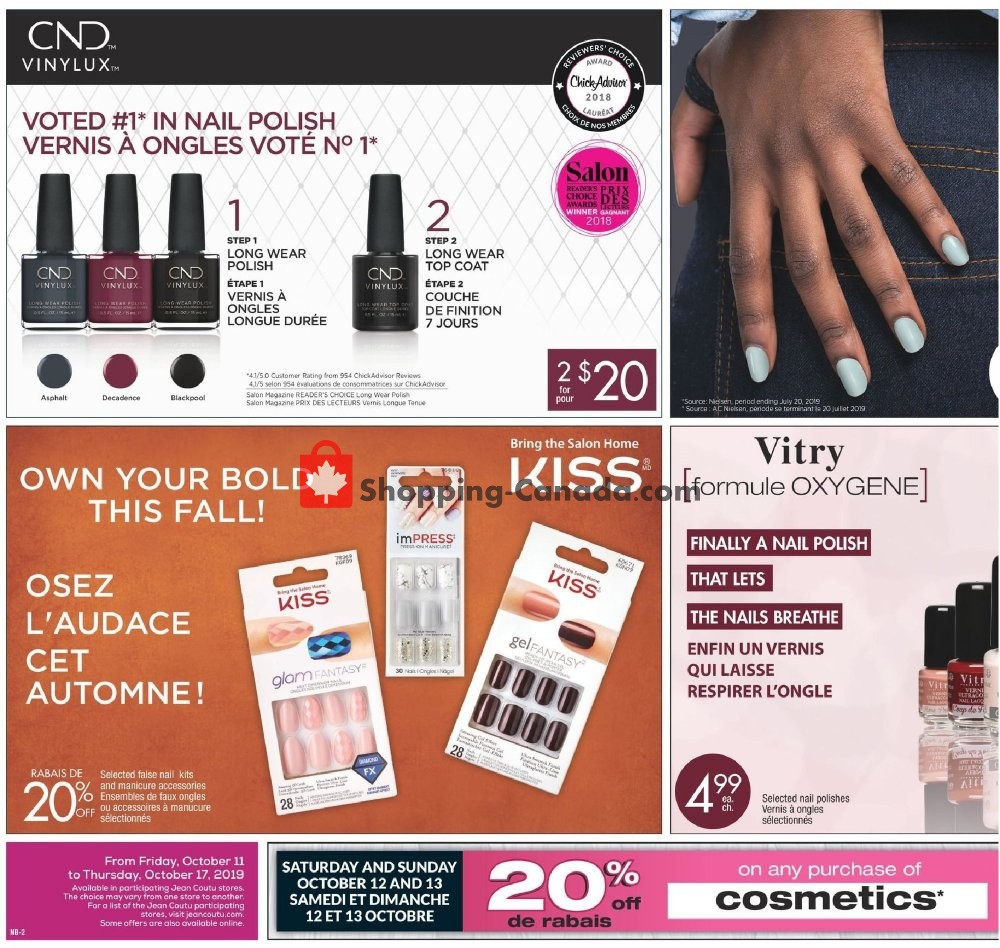 Jean Coutu Pharmacy flyer from Friday October 11, 2019 to Thursday October 17, 2019 - page 2
