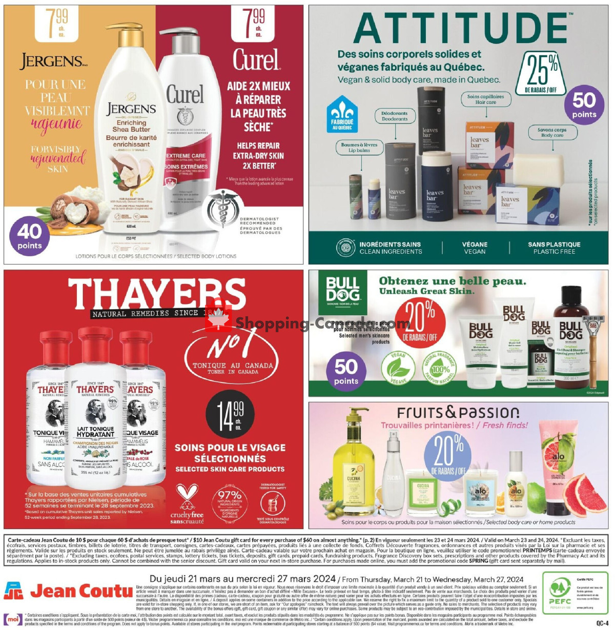Jean Coutu Pharmacy flyer from Thursday March 21, 2024 to Wednesday March 27, 2024 - page 4