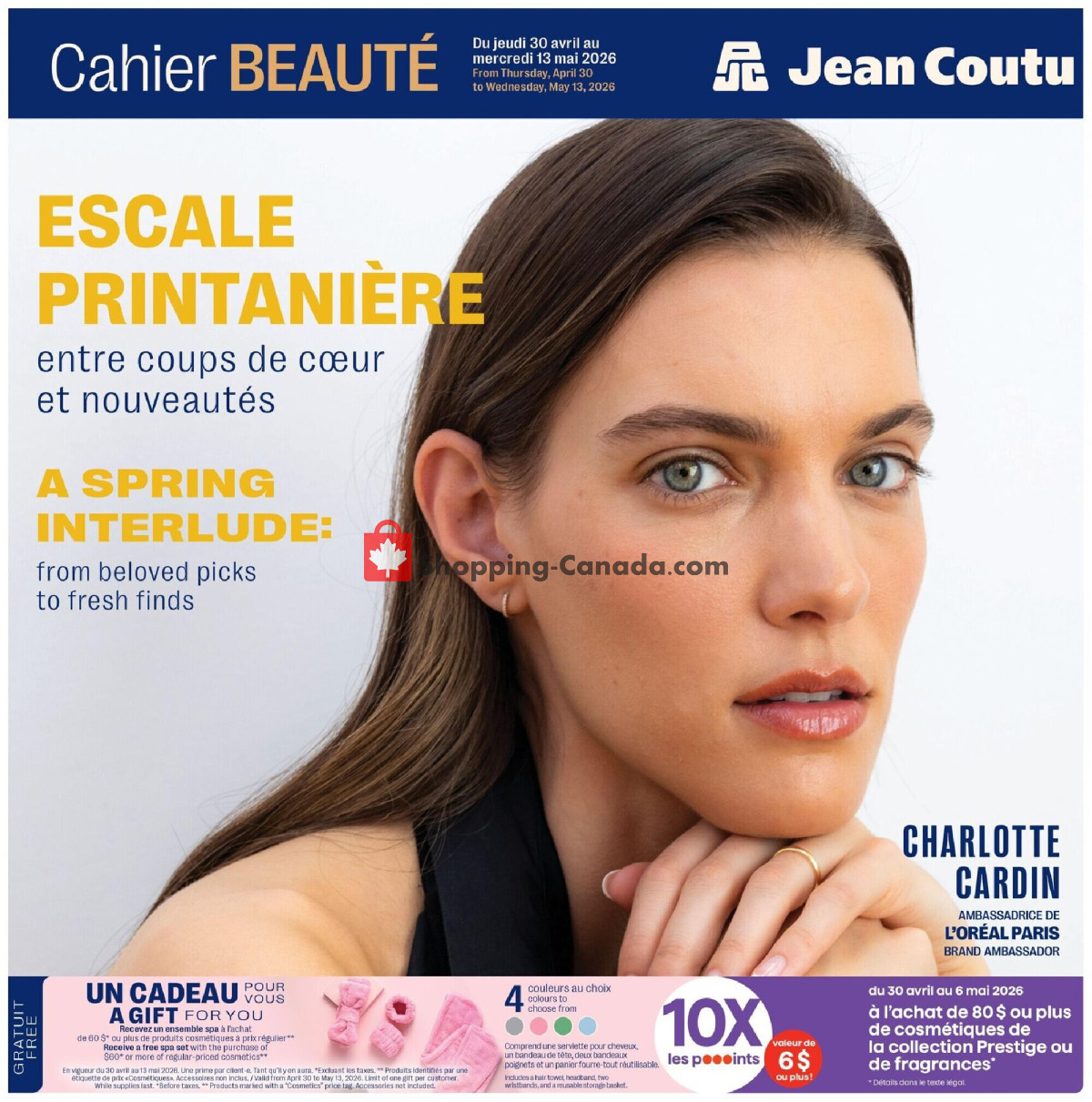 Jean Coutu Pharmacy flyer from Thursday April 30, 2026 to Wednesday May 13, 2026 - page 1